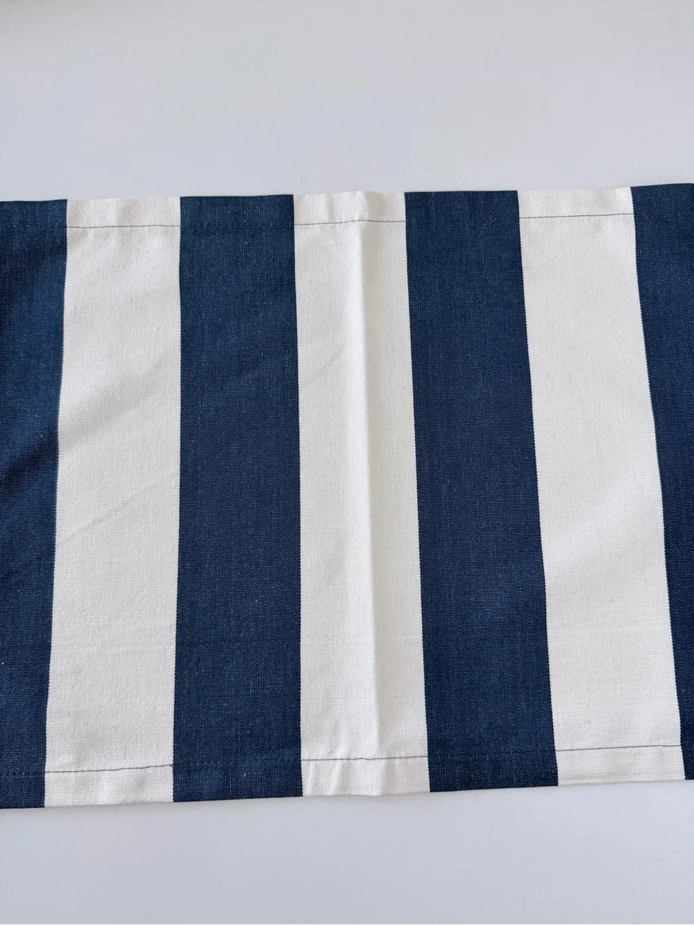 Crate & Barrel Olin Navy and White Striped Placemats Bundle of 7
